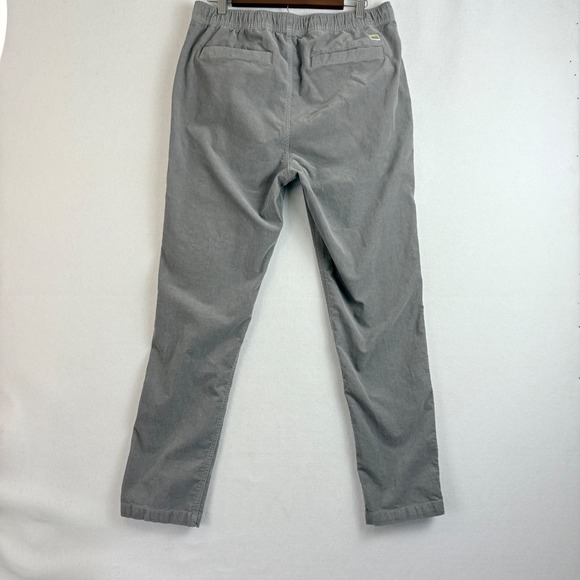 Vuori Corduroy Optimist Pants Shitake Gray Elastic Waist Casual Comfort Mens L - Picture 6 of 13